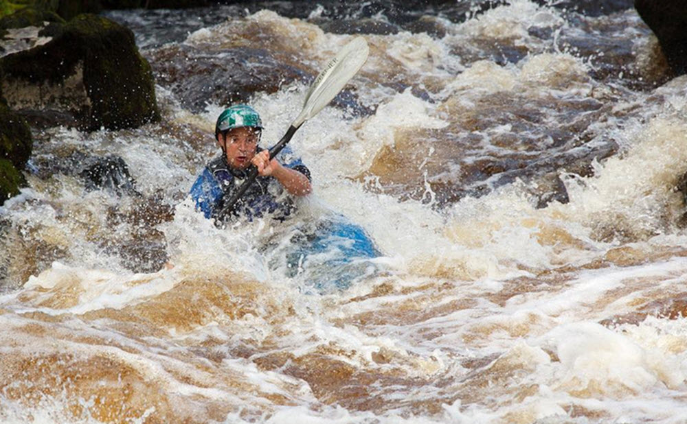 Whitewater kayaking